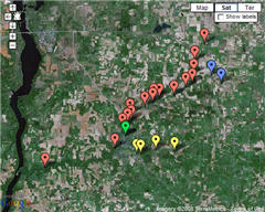Kinnickinnic River interactive map for KRLT Web site