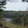 Perch Lake seen from above on a hill