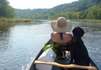 My two ladies, and the river