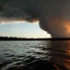The thundercloud-like effect of the smoke, Saturday evening The thundercloud-like effect of the smoke, Saturday evening