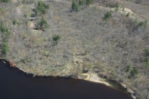 Site where polluted stream flows into the St. Croix River Site where polluted stream flows into the St. Croix River